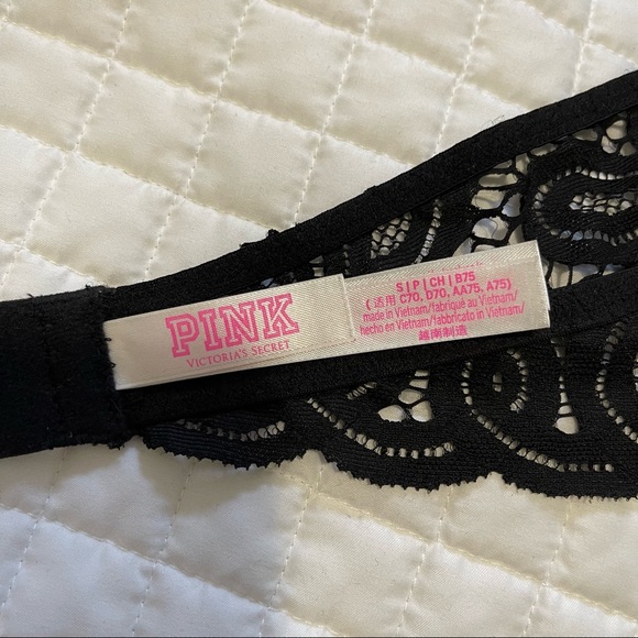 Pink Halter Bralette - Black - S - Picture 4 of 4